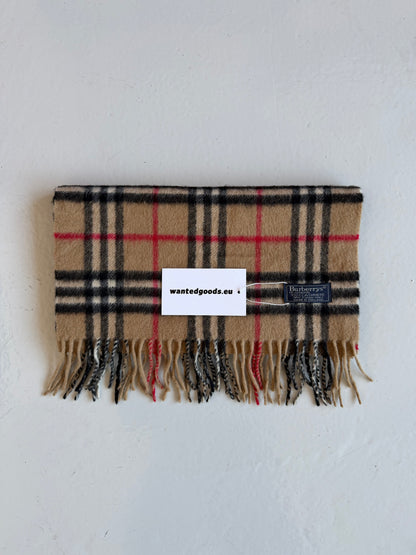 Vintage Burberry nova check cashmere scarf