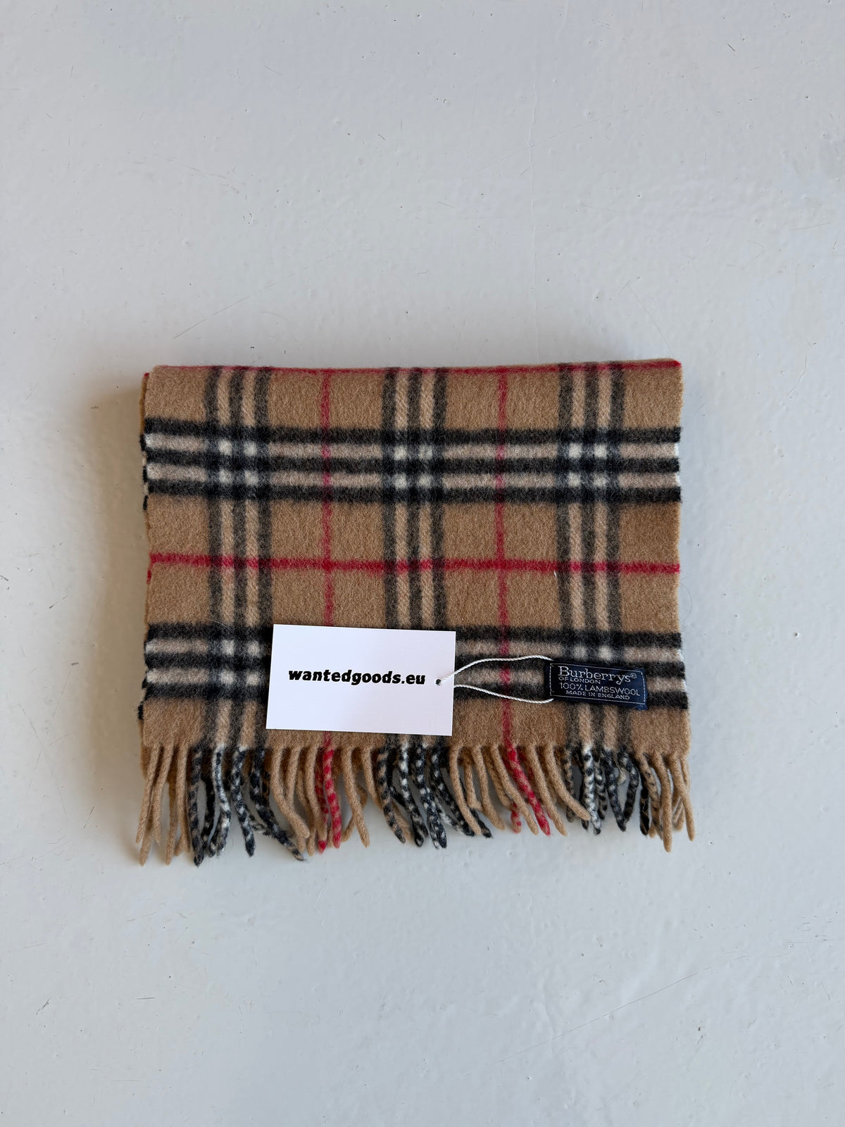 Vintage Burberry nova check wool scarf