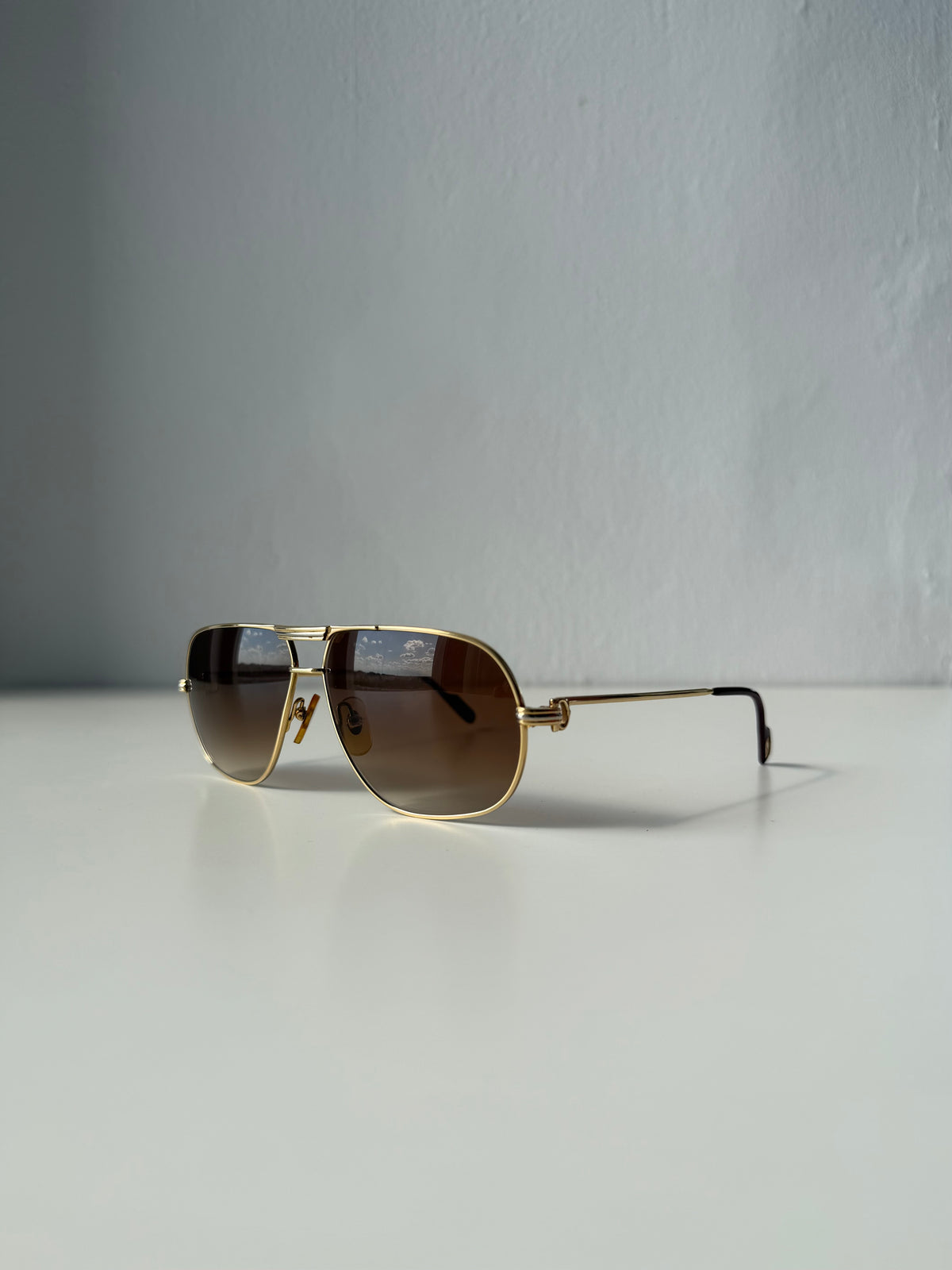Vintage 70s Cartier Tank teardrop sunglasses