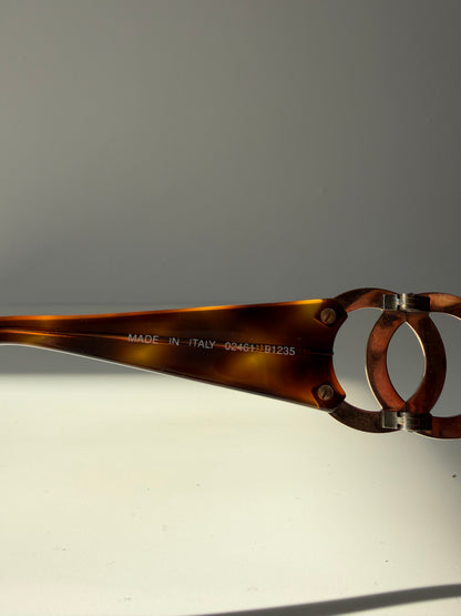 Vintage 90s Chanel 02461 big logo sunglasses