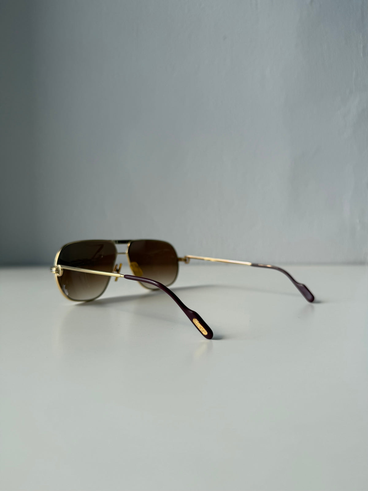 Vintage 70s Cartier Tank teardrop sunglasses