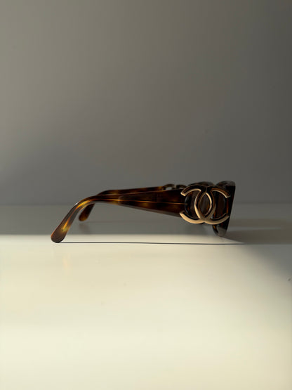 Vintage 90s Chanel 02461 big logo sunglasses