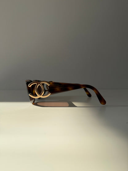 Vintage 90s Chanel 02461 big logo sunglasses