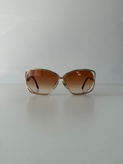 Vintage 80s Christian Dior 2499 butterfly sunglasses