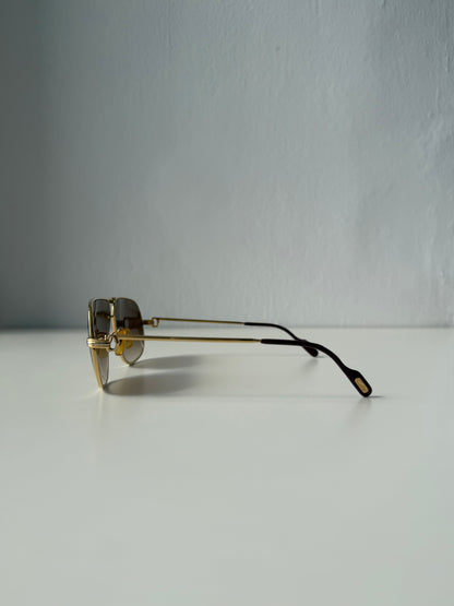 Vintage 70s Cartier Tank teardrop sunglasses