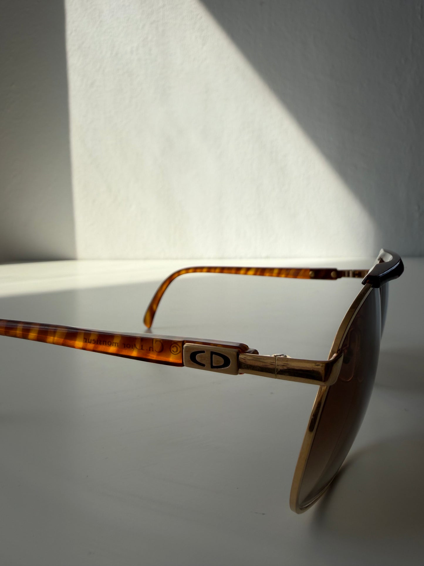 Vintage 80s Christian Dior Monsieur 2123 aviator sunglasses