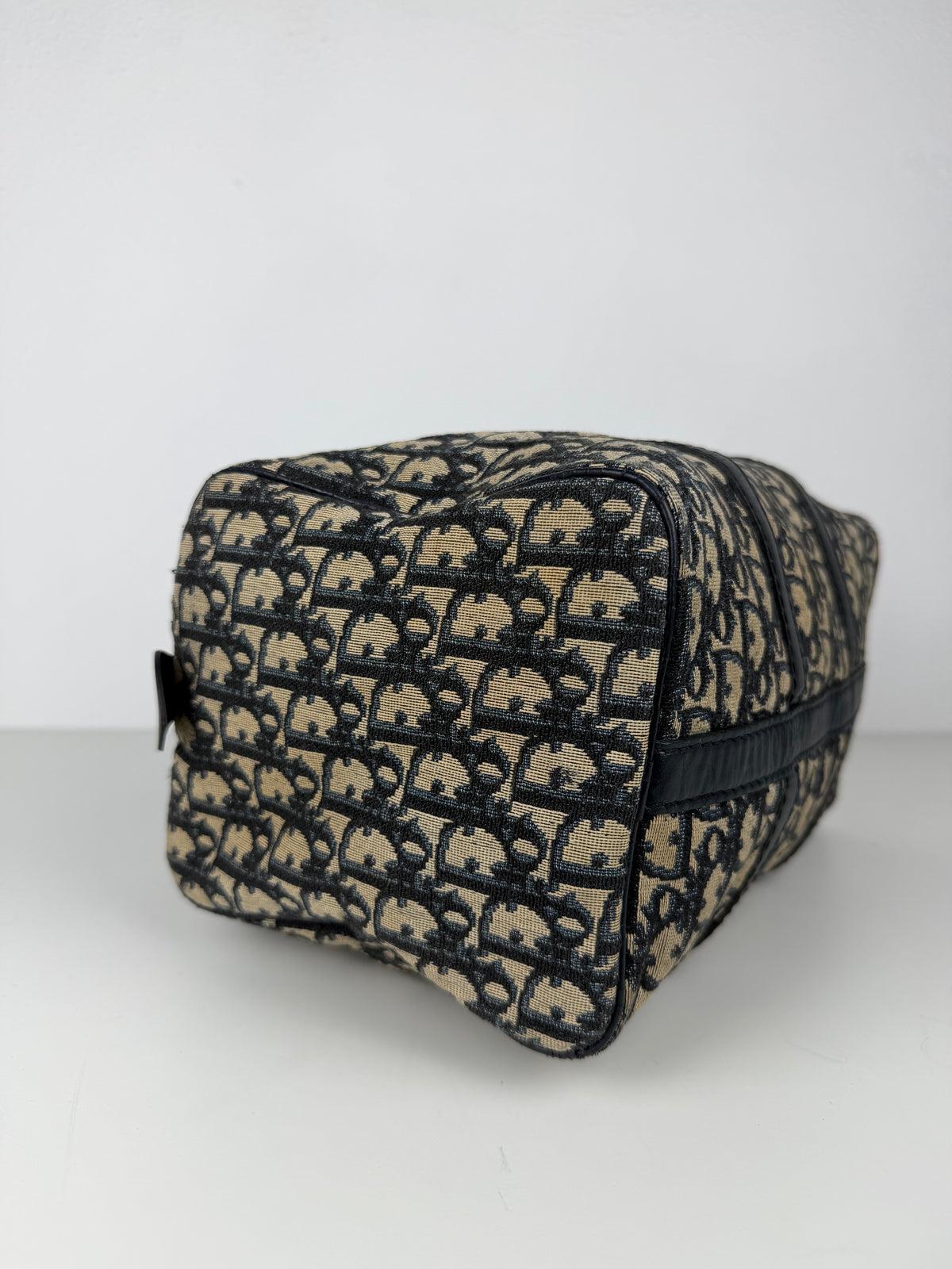 Vintage 80s Dior trotter oblique monogram mini Boston bag