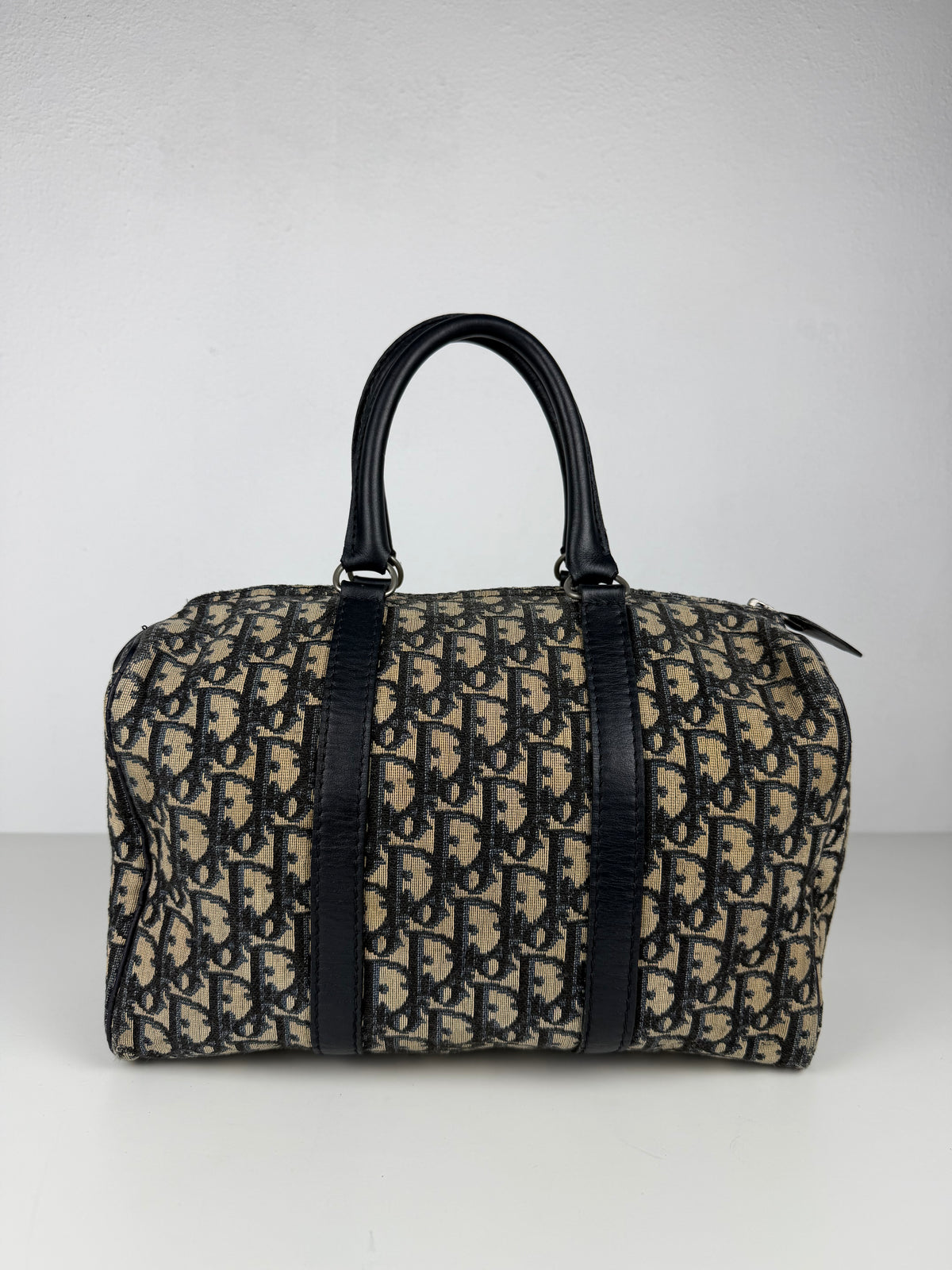 Vintage 80s Dior trotter oblique monogram mini Boston bag