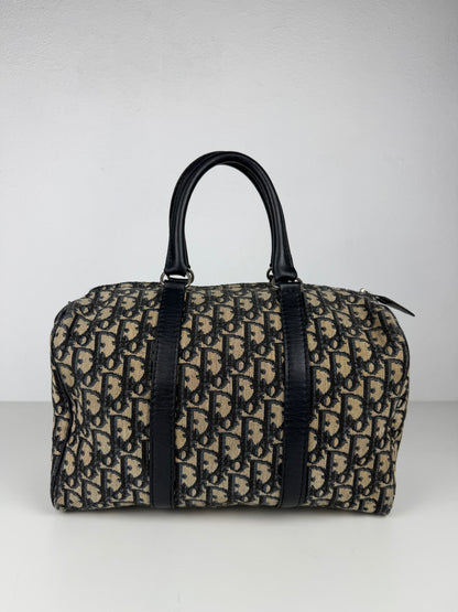 Vintage 80s Dior trotter oblique monogram mini Boston bag