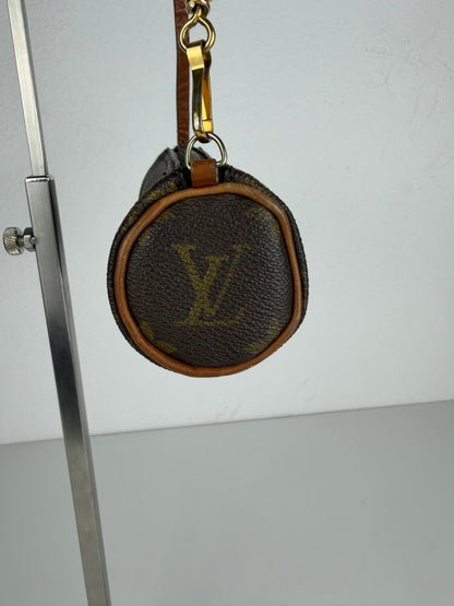 Vintage 80s Louis Vuitton monogram Papillon mini pouch bag
