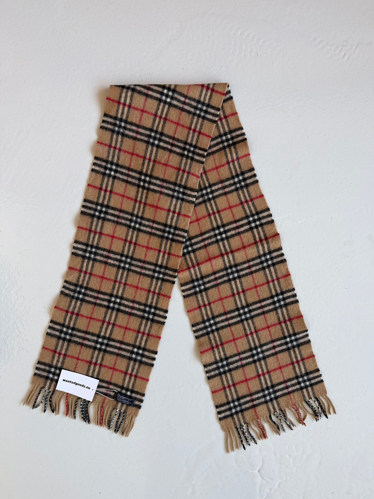 Vintage Burberry nova check wool scarf