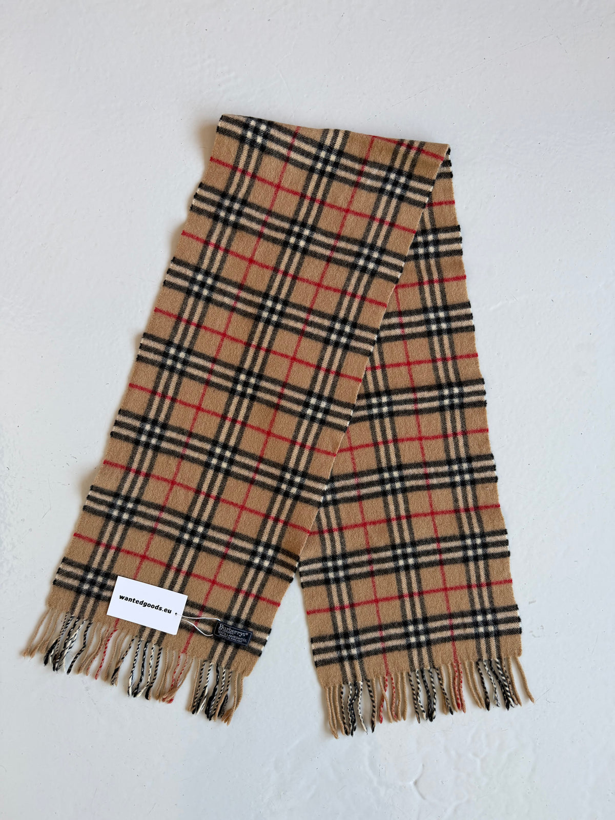 Vintage Burberry nova check wool scarf