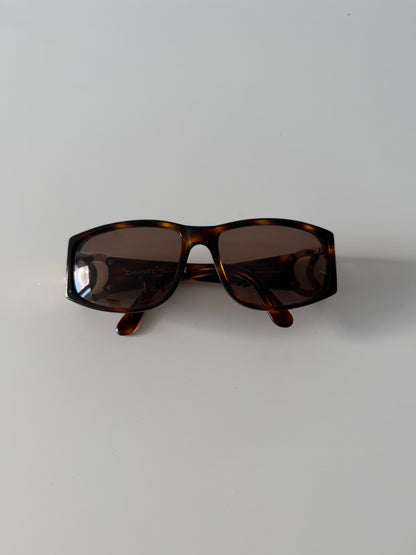 Vintage 90s Chanel 02461 big logo sunglasses