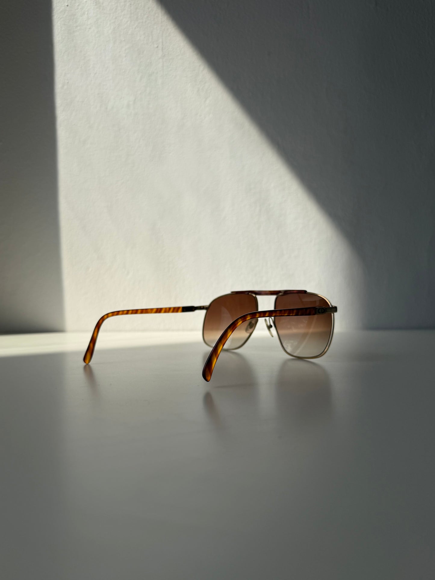 Vintage 80s Christian Dior Monsieur 2123 aviator sunglasses