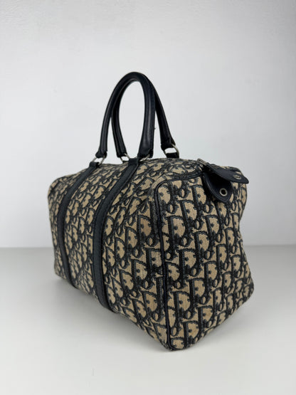 Vintage 80s Dior trotter oblique monogram mini Boston bag