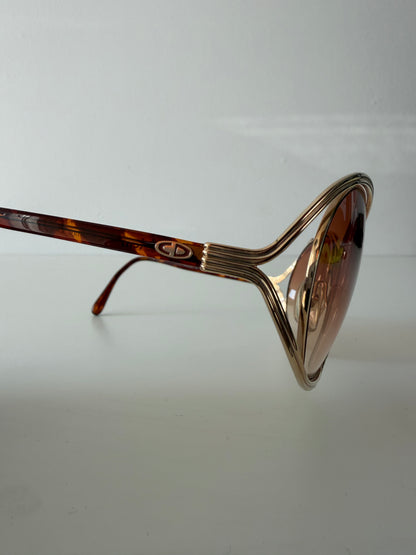 Vintage 80s Christian Dior 2499 butterfly sunglasses