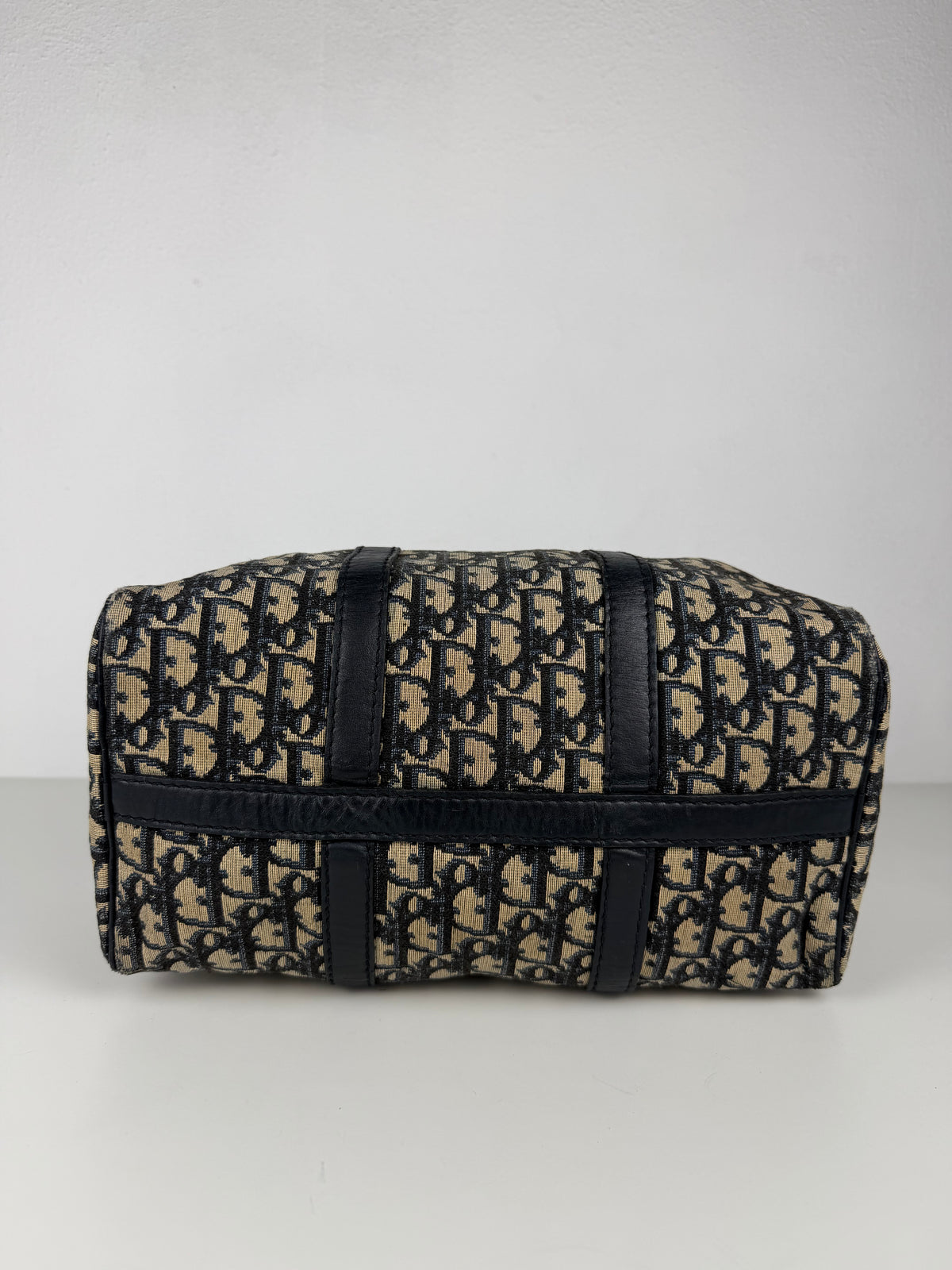 Vintage 80s Dior trotter oblique monogram mini Boston bag