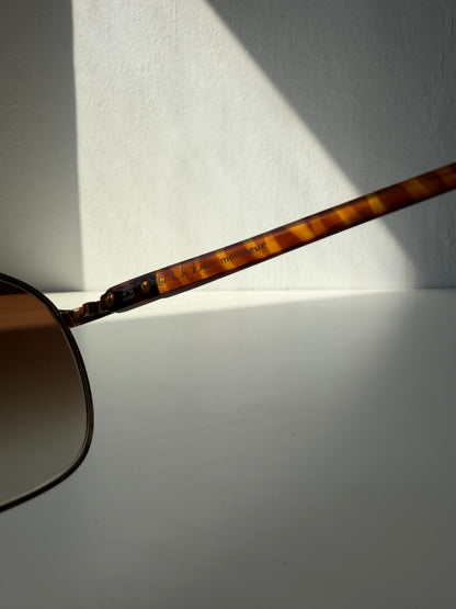 Vintage 80s Christian Dior Monsieur 2123 aviator sunglasses