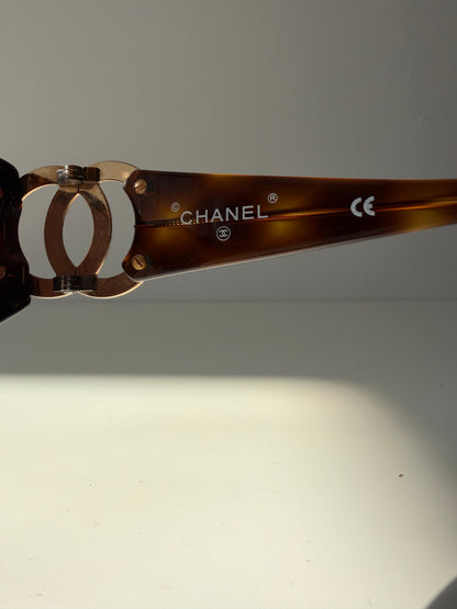 Vintage 90s Chanel 02461 big logo sunglasses
