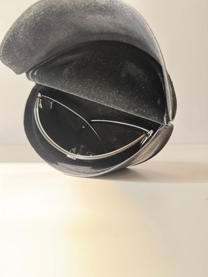 Vintage Gucci 2712/S shield wraparound horsebit sunglasses