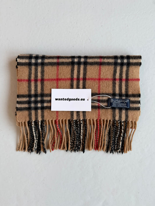 Vintage Burberry nova check cashmere scarf