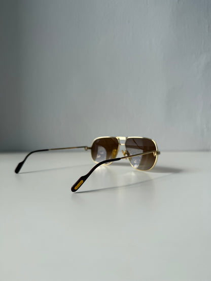 Vintage 70s Cartier Tank teardrop sunglasses
