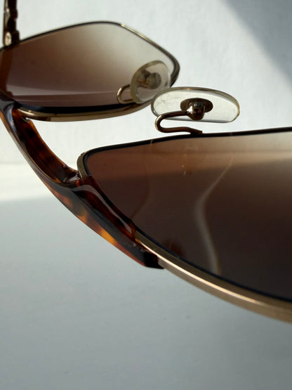 Vintage 80s Christian Dior Monsieur 2123 aviator sunglasses