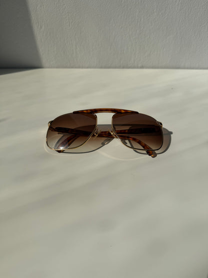 Vintage 80s Christian Dior Monsieur 2123 aviator sunglasses