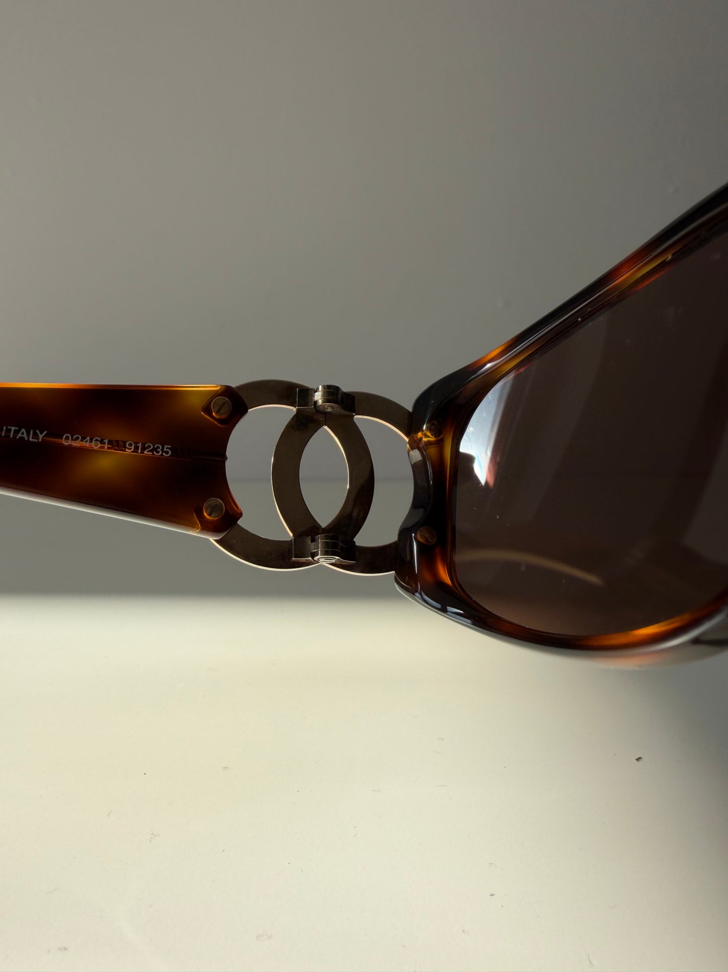 Vintage 90s Chanel 02461 big logo sunglasses