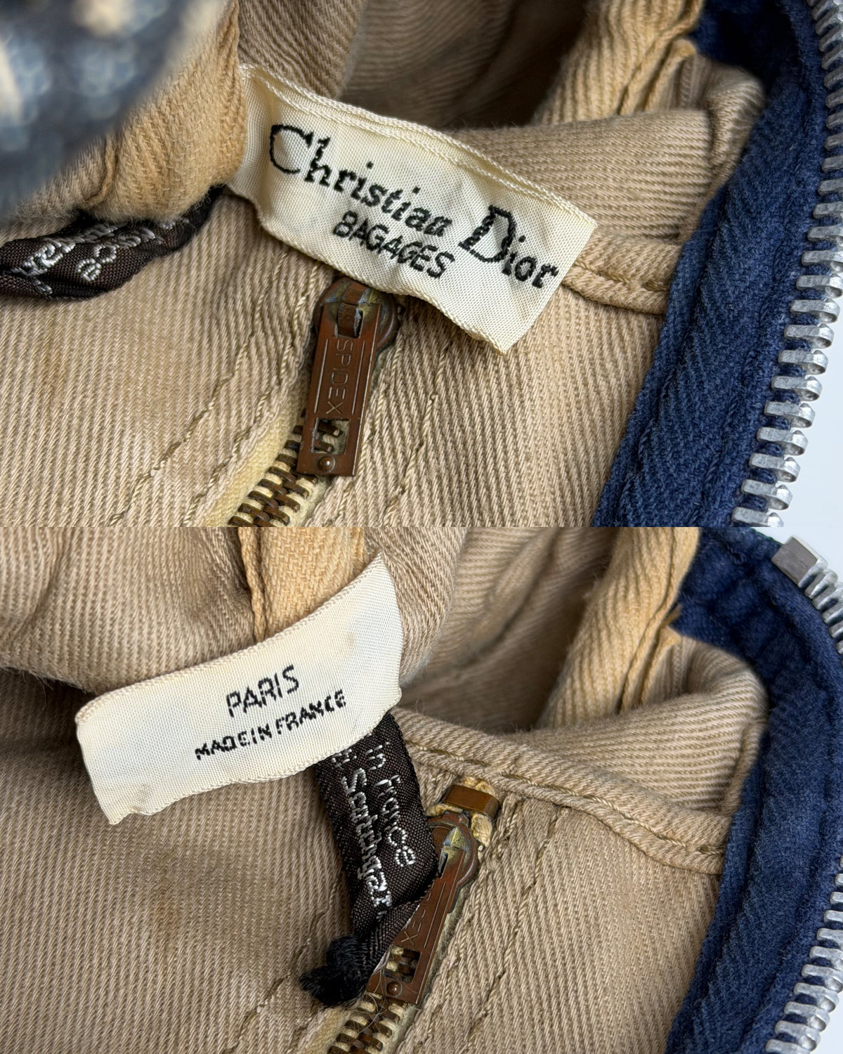 Vintage 80s Dior trotter oblique monogram mini Boston bag