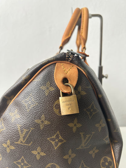 Vintage 80s Louis Vuitton monogram canvas speedy 35 handbag