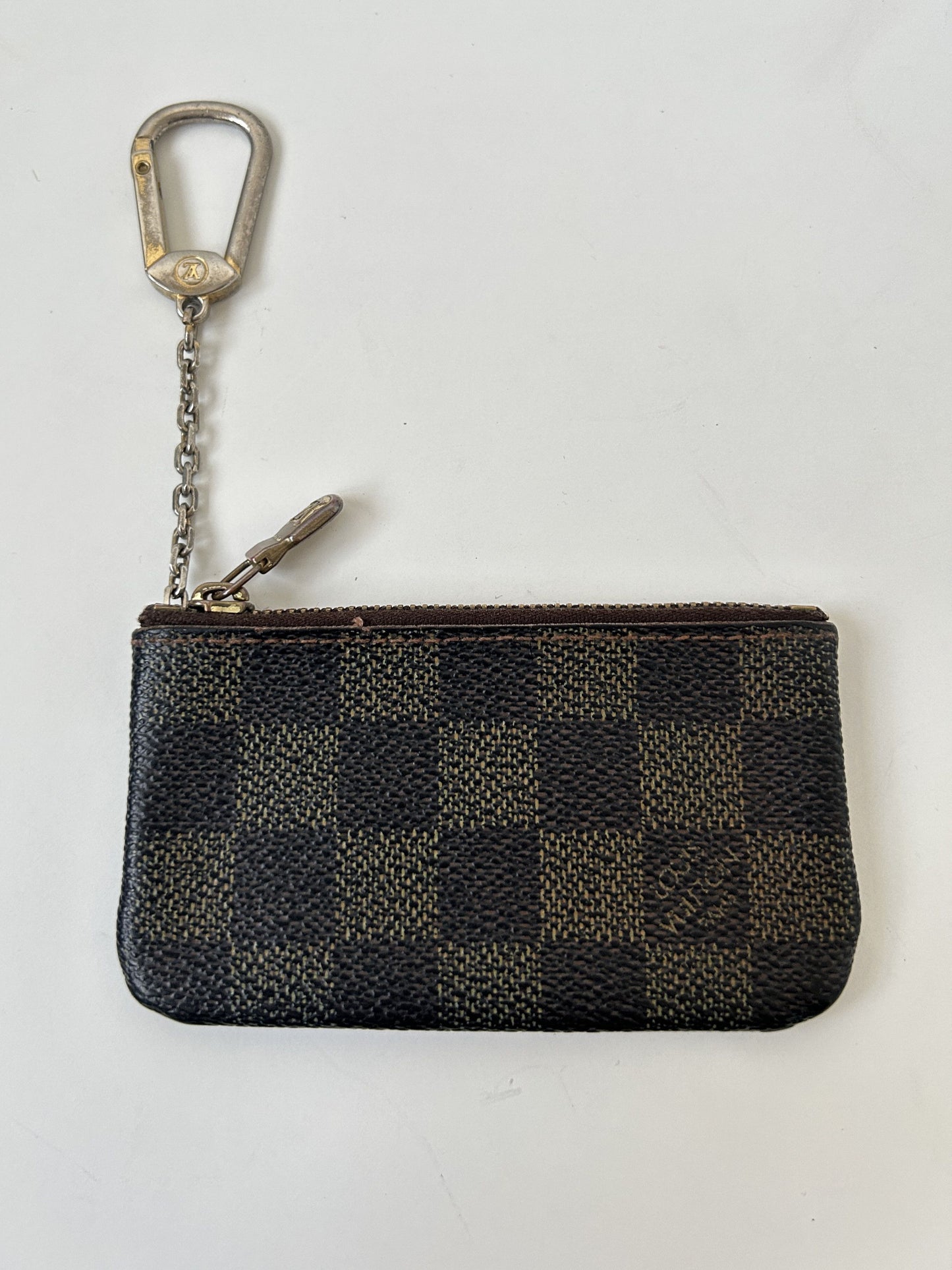 Louis Vuitton damier ebene pochette cle coin/ key pouch