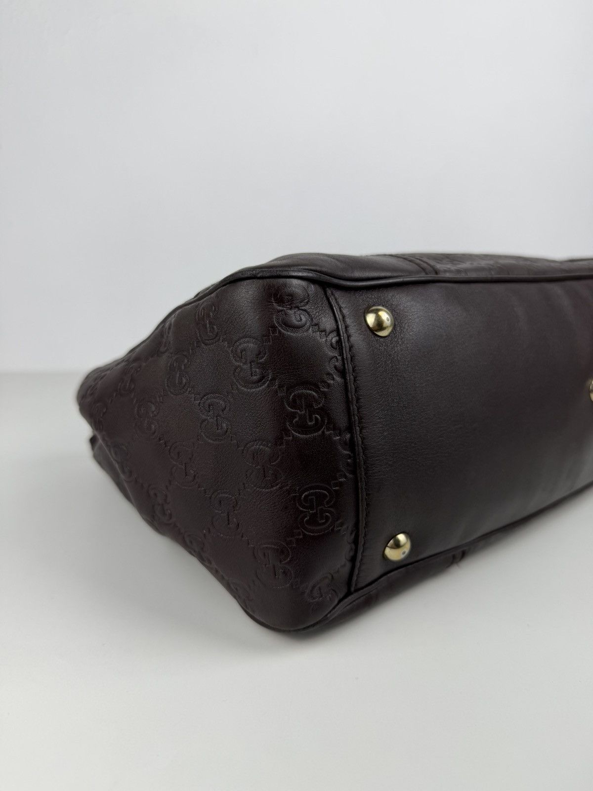Gucci guccissima princy leather mini Boston bag
