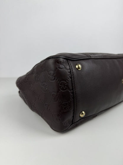 Gucci guccissima princy leather mini Boston bag
