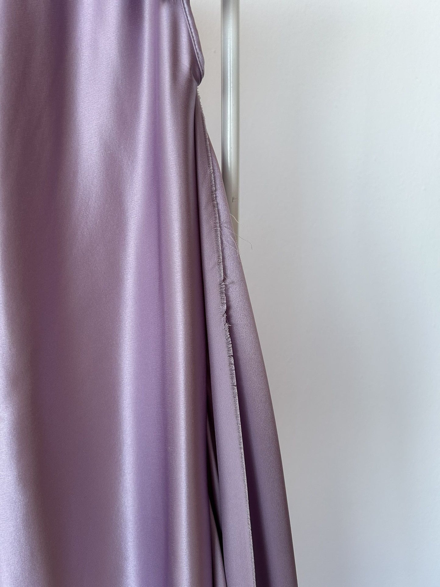 SS2018 Balenciaga silk ruffle loose long dress in lilac