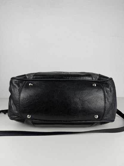 Miu Miu leather bowling bag