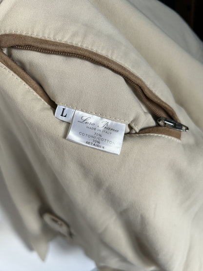 Loro piana light cotton and silk overcoat