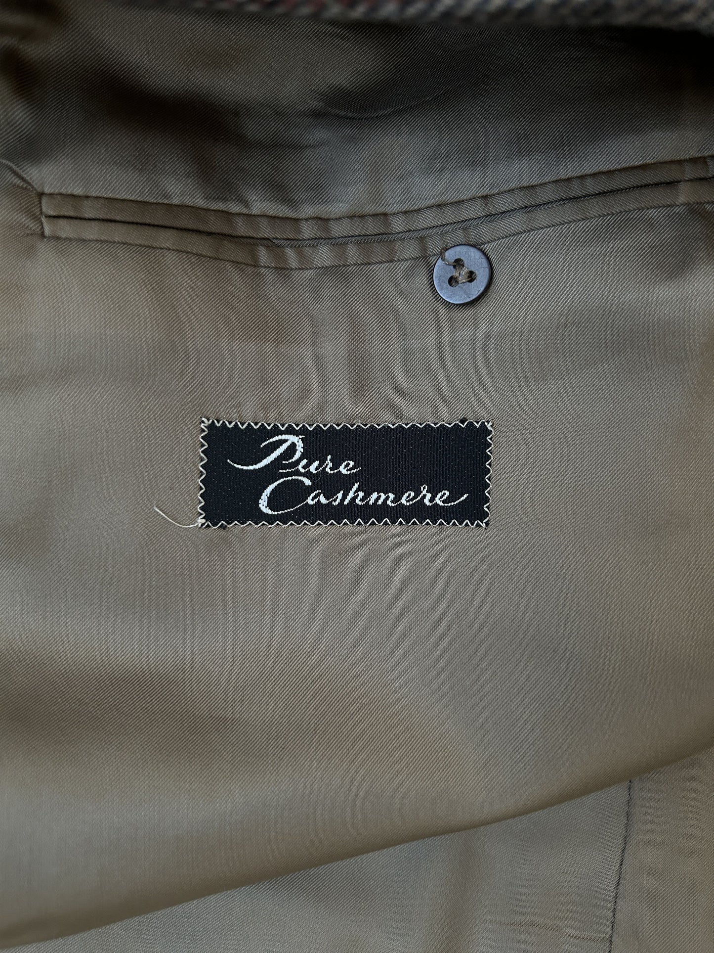 Vintage handmade checkered cashmere blazer