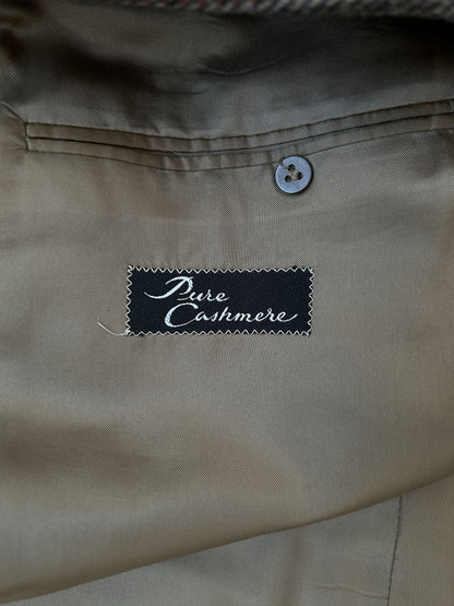 Vintage handmade checkered cashmere blazer