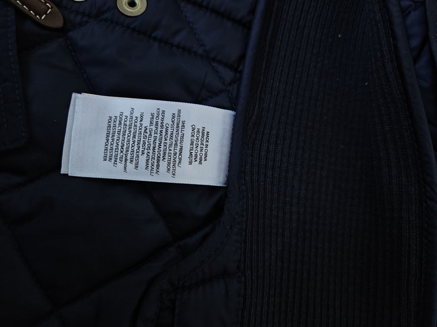 Ralph Lauren quilted embroidered logo jacket