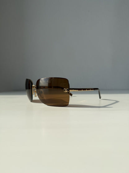 Vintage Chanel 4112 rimless sunglasses