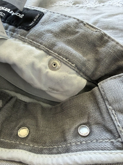 Dsquared2 distressed gray slim jeans