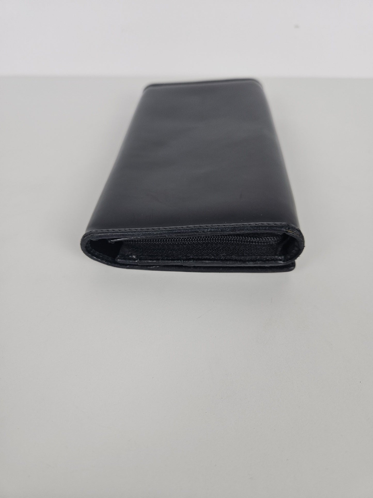 Vivienne Westwood orb black patent leather wallet