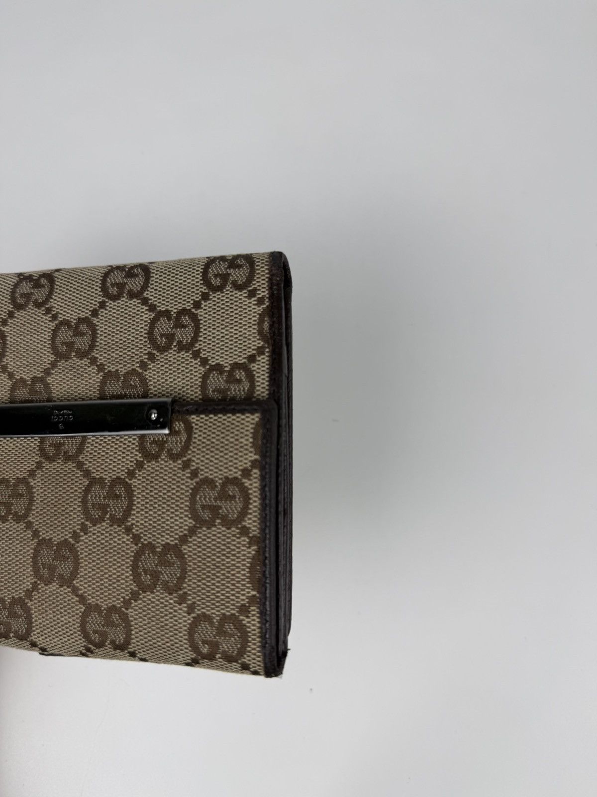 Gucci GG monogram canvas trifold wallet