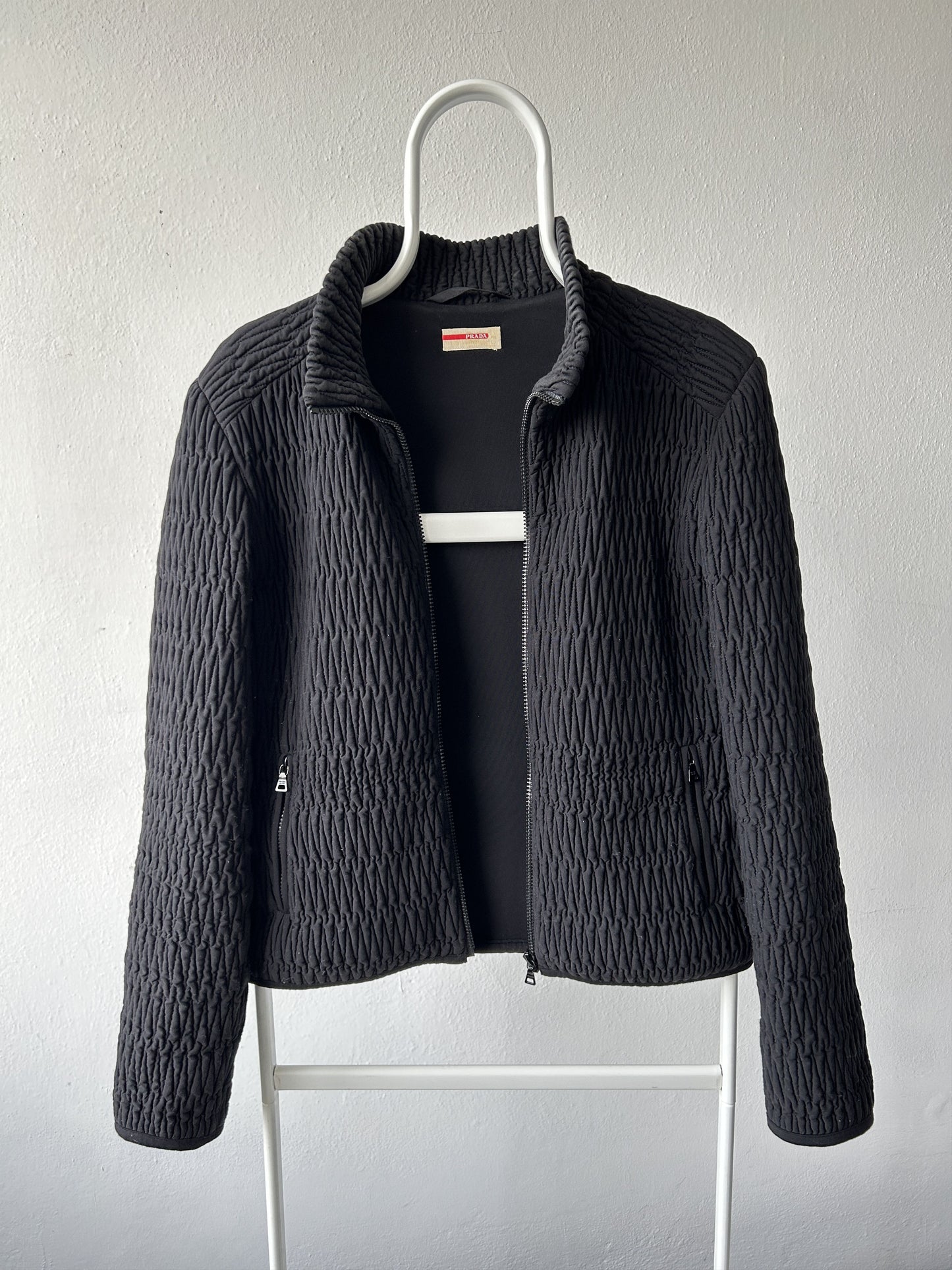 Archive AW2011 Prada pleated full zip sweatshirt