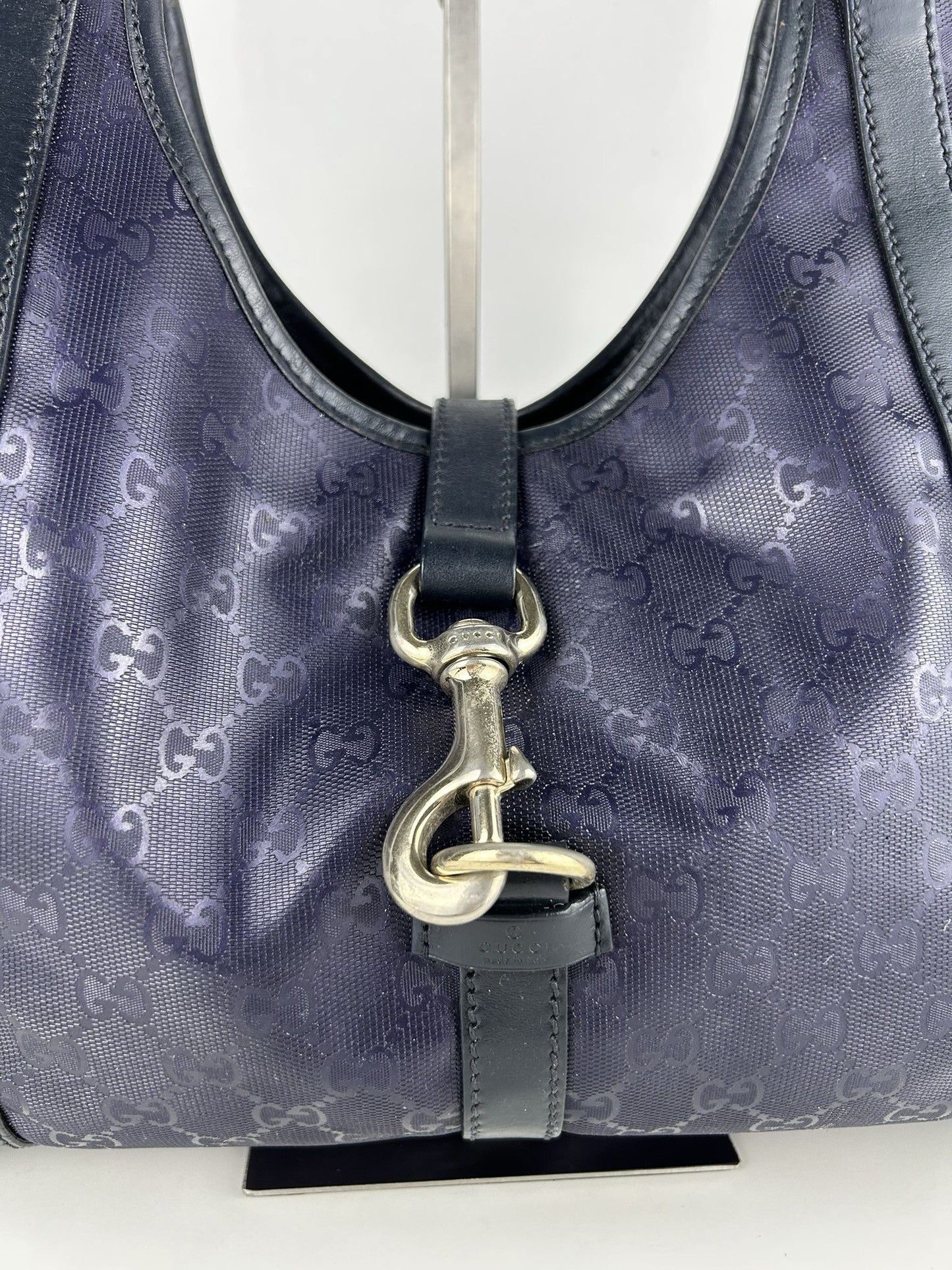 Gucci Jackie gg monogram coated canvas handbag