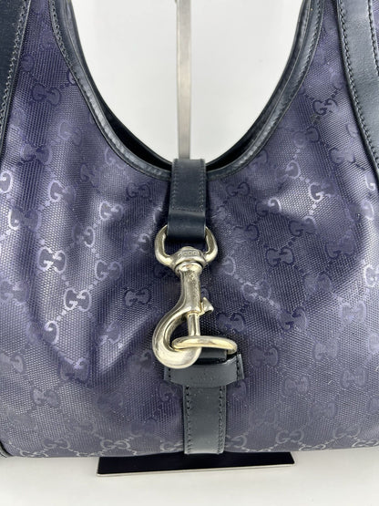 Gucci Jackie gg monogram coated canvas handbag