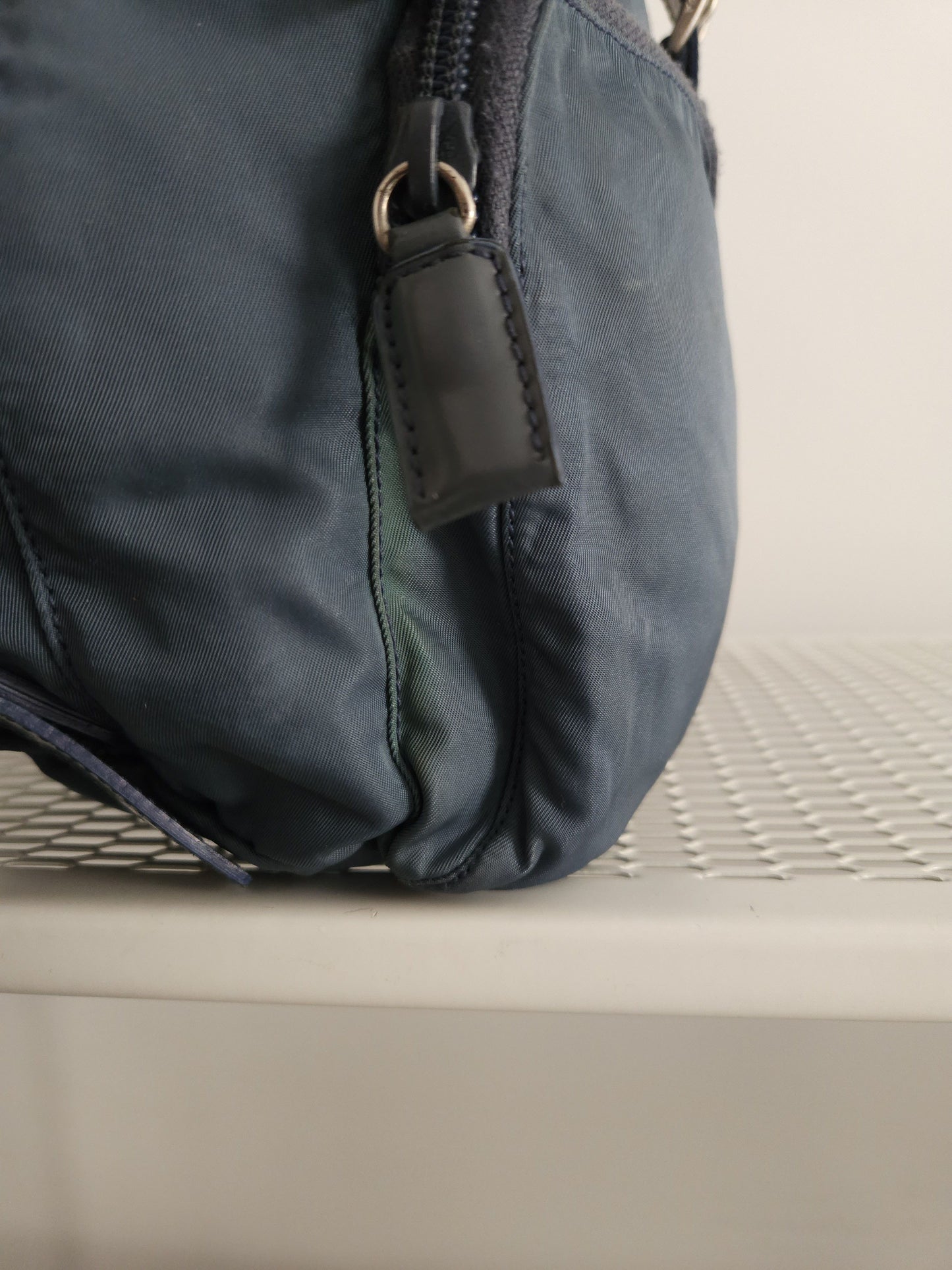 Vintage 90s Prada nylon triangle logo mini cargo backpack