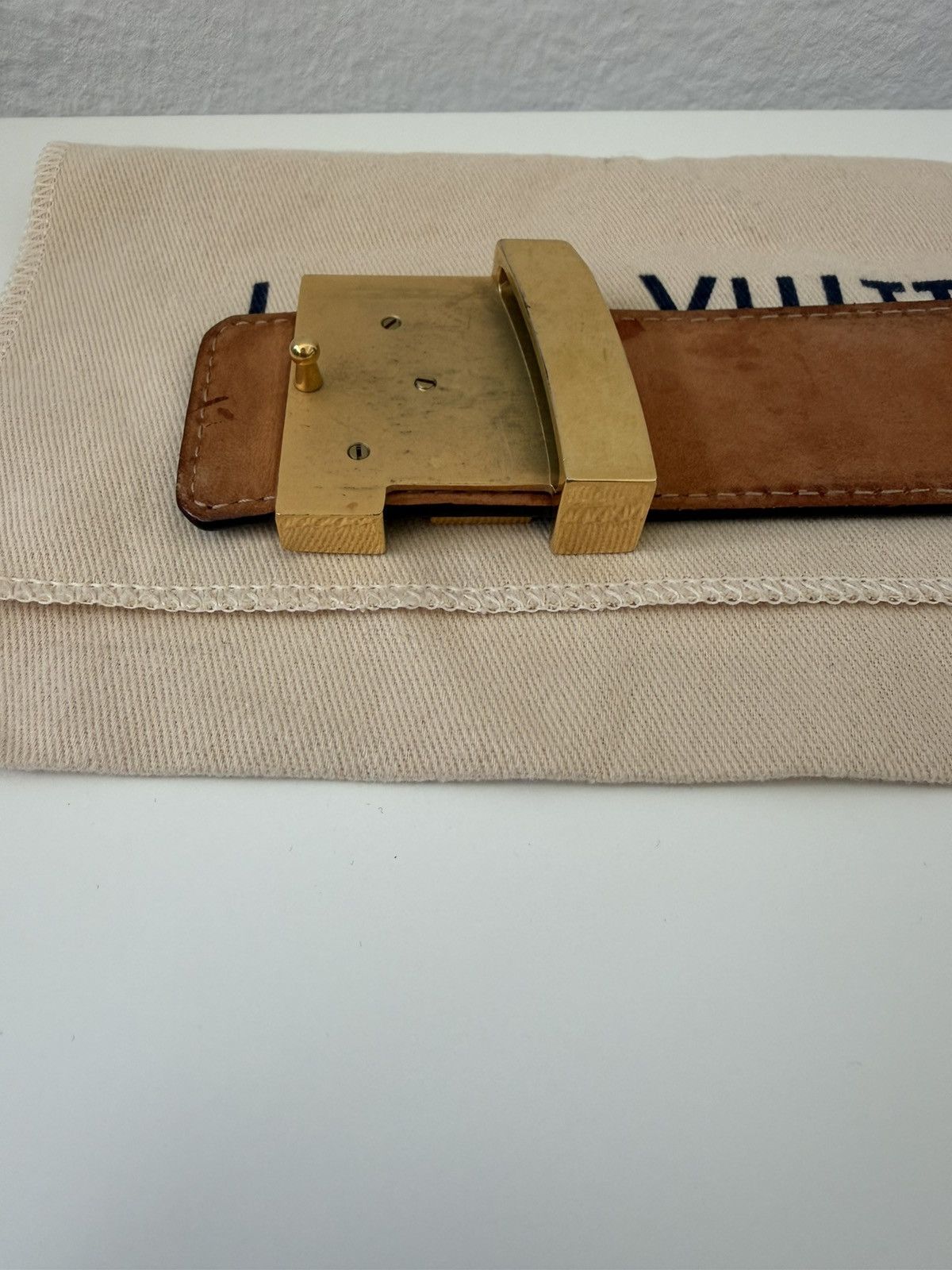 Louis Vuitton monogram initiales belt