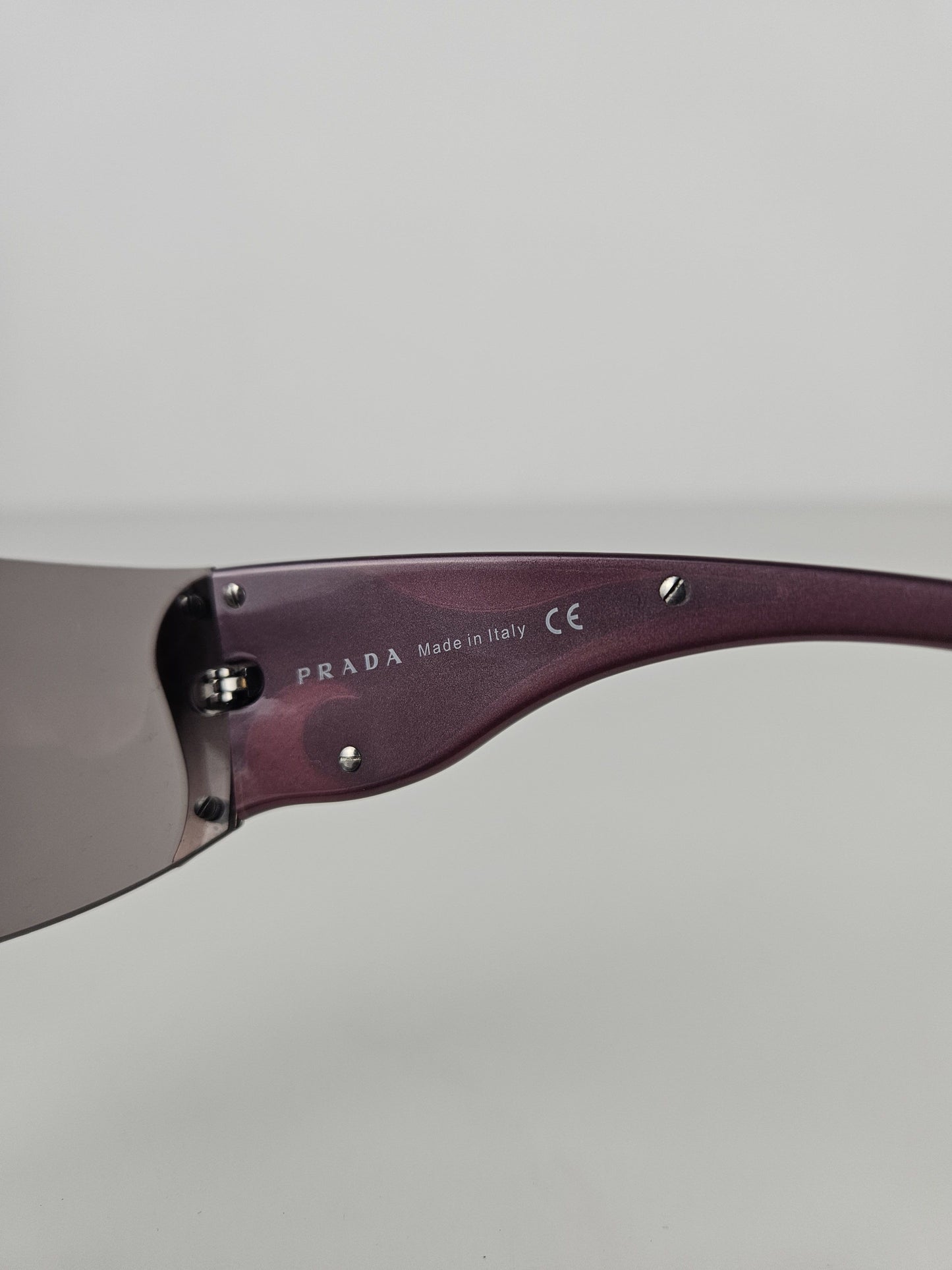 Archive y2k Prada SPR58F wraparound flame sunglasses